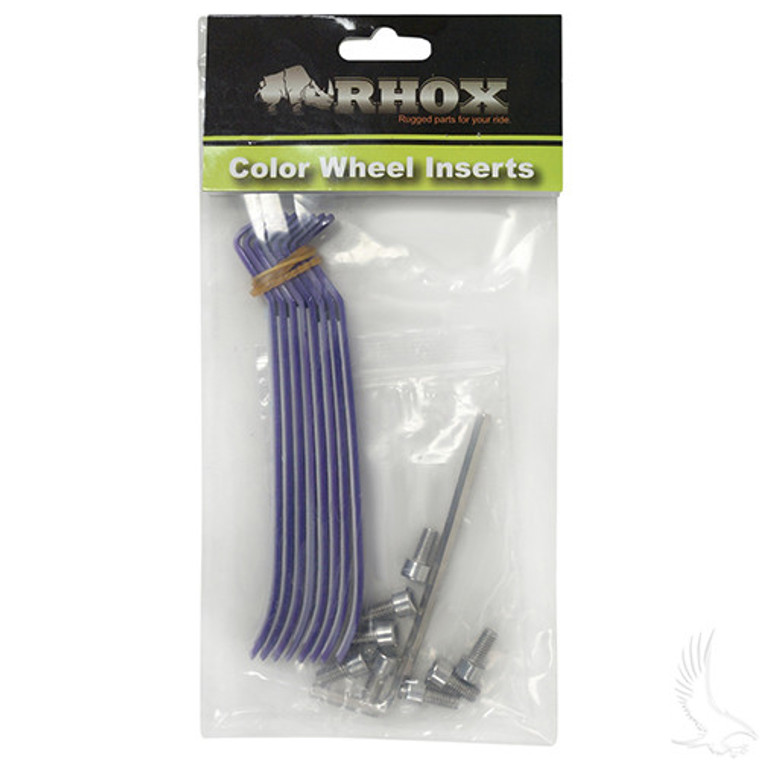 RHOX Color Wheel Insert, Purple, Bag of 8 for RX150 Series Wheels