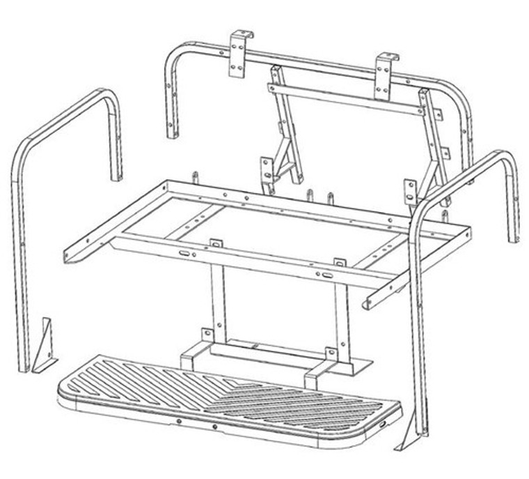 GTW MACH3  Rear Seat Frame Only for  Yamaha G29 Drive