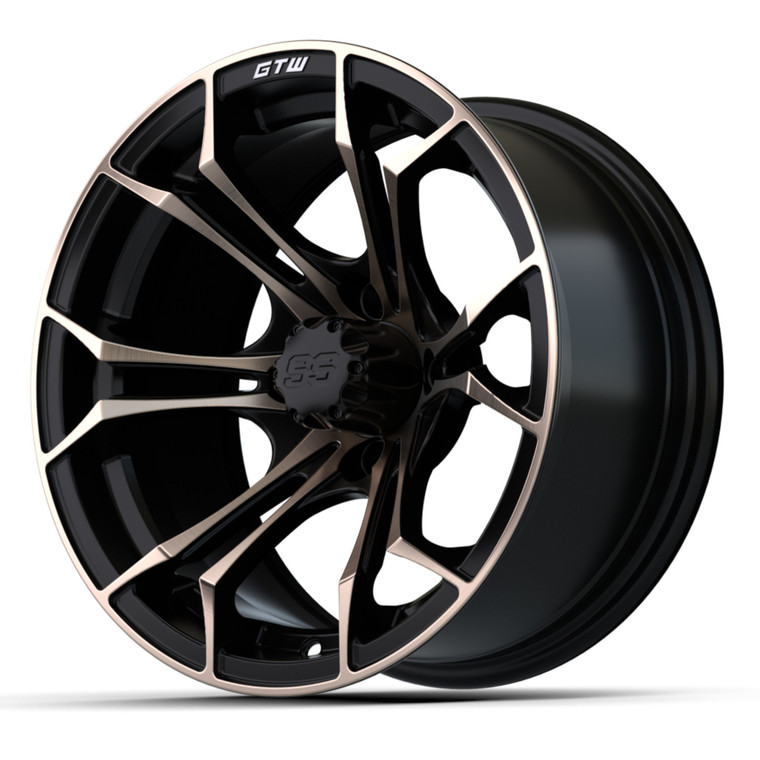 14″ GTW® Spyder Wheel – Matte Black with Bronze