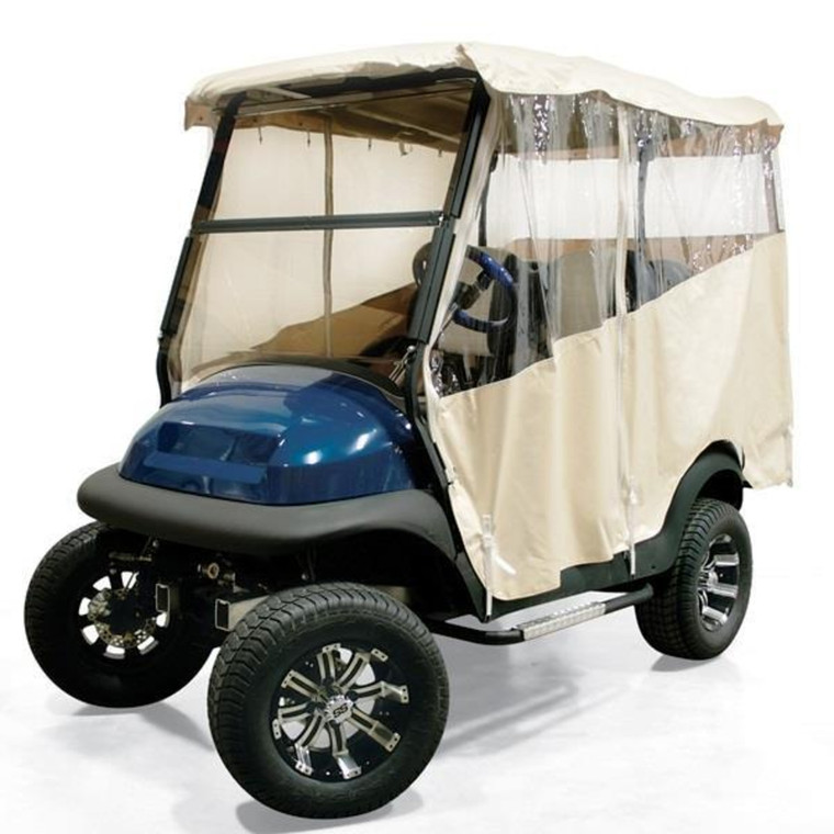 E-Z-GO Ivory 4-Passenger 3-Sided Over-The-Top Enclosure (Fits TXT)