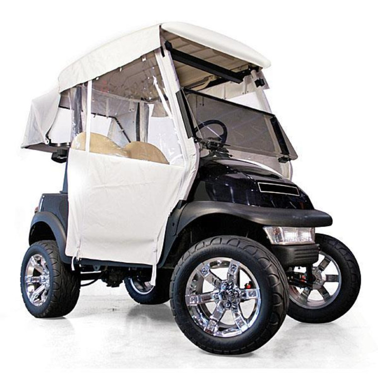 Club Car DS 2-Passenger RedDot® 3-Sided Ivory Vinyl Enclosure (Years 2000-Up)