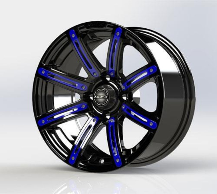 MadJax® Blue Wheel Inserts for 14x7 Illusion Wheel
