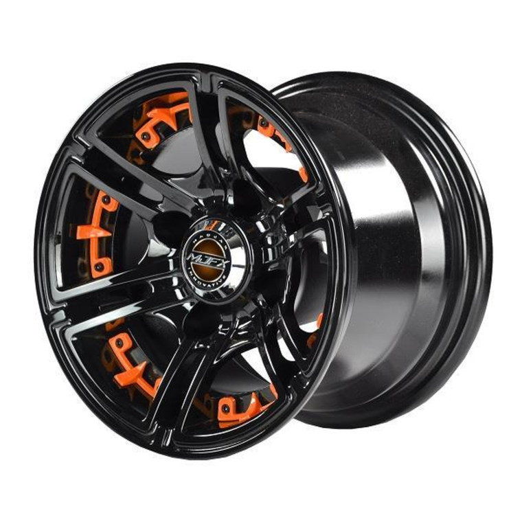 MadJax® Orange Wheel Inserts for 10x7 Mirage Wheel