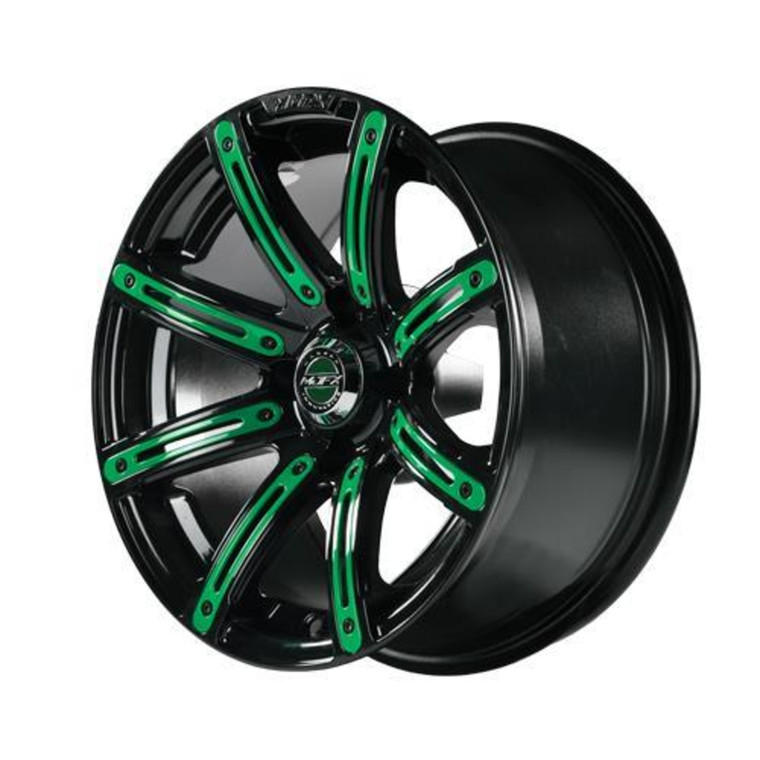 MadJax® Green Wheel Inserts for 12x7 Illusion Wheel
