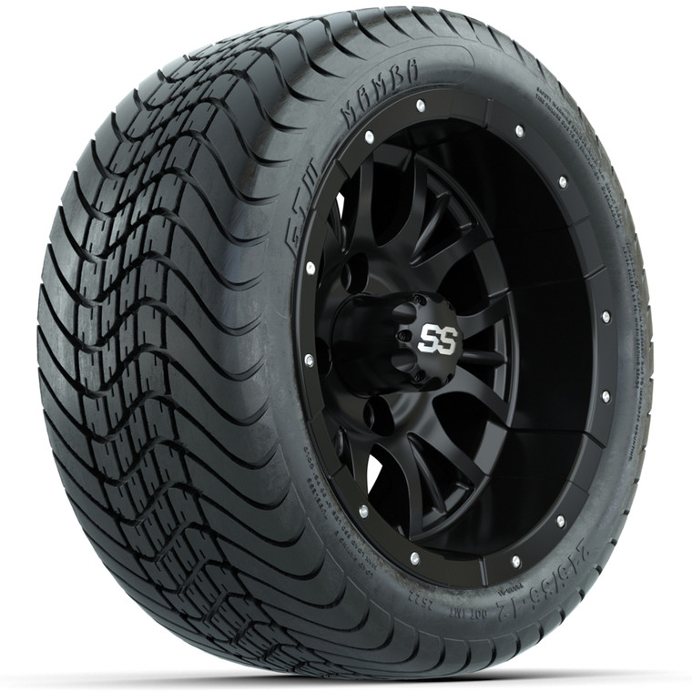 Set of (4) 12 in GTW Diesel Wheels with 215/35-12 GTW Mamba Street Tires