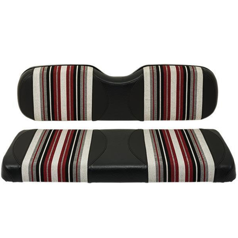 Red Dot Burgundy/Black/White Harmony Rear Seat Covers for GTW® Mach1/Mach2 & MadJax® Genesis 150