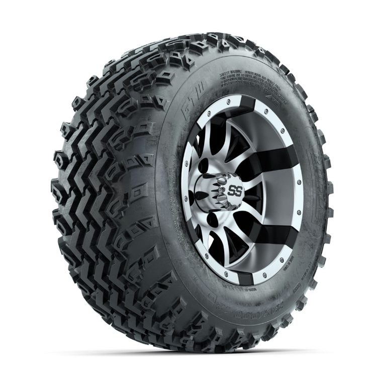 GTW Diesel Machined/Black 12 in Wheels with 23x10.00-12 Rogue All Terrain Tires – Full Set