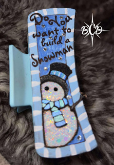 Snowman claw clip