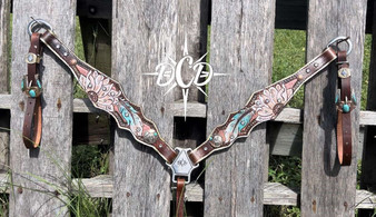 Feather and Daisy tooled Tack Set**