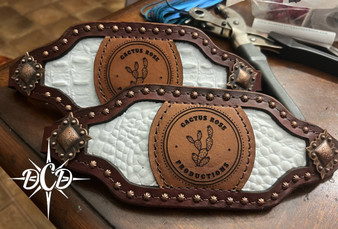 Bulk Order white gator spotted Noseband