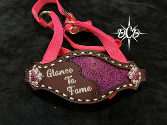 Pink  Name Noseband