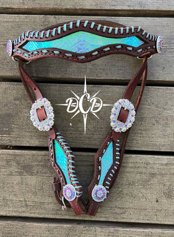 Pandora whip stitch Browband Headstall