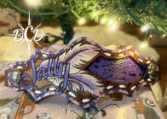 Custom Name feather tooled noseband***