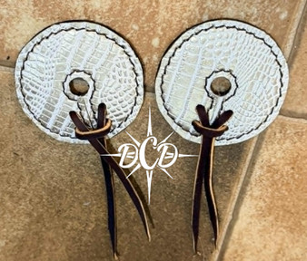 Metallic white gator Bit Guard