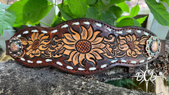 Sunflower Tooled Halter *