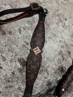 Louis Vuitton noseband bronc halter LV