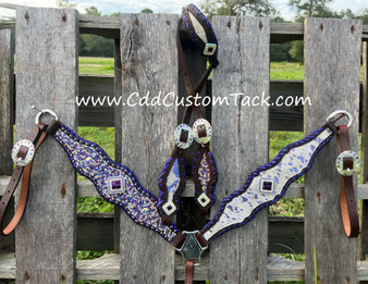 "Royalty" Purple Tack Set **New