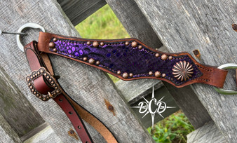 Purple Python Gladiator Spotted Tack Set***