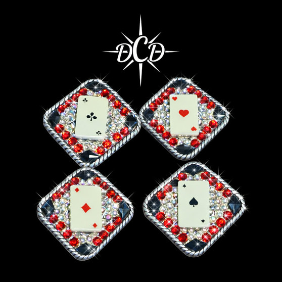 Rope edge Card Concho 1.25"