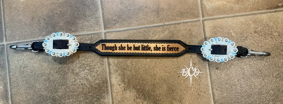 2 tone Engraved Wither Strap