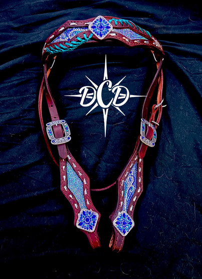 "Ice Princess" Crystal Browband Headstall Only