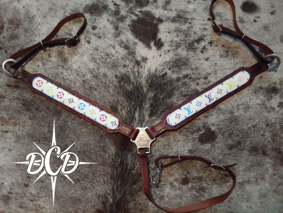 Klassy Cowgirl Re-purposed Louis Vuitton Headstall and Breast Collar S –  Tack N More