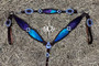 Teal / Purple Python Tack Set