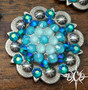 Aqua Glitter One Ear Headstall***