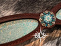 Aqua Blue Glitter Breastcollar