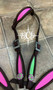 Neon Pink and Green Headstall Only