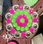 Neon Pink and Green Headstall Only