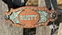 Teal daisy Name Noseband