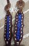 Copy of Blue Glitter Buckstitch  Headstall in brown***