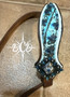 Fancy Teal Ear Quick change one ear Headstall***