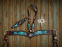 Buckstitch Inlay Tripping Collar with Headstall