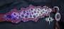 Purple Cheetah Full Crystal Tack Set