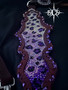 Purple Cheetah Full Crystal Tack Set