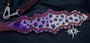 Purple Cheetah Full Crystal Tack Set