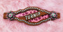 Pink Cheetah Glitter PONY/Mini  Name Noseband