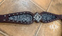 Black and Silver Glitter  Buck Stitch Breastcollar