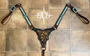 Leopard Hide Turquoise Braid Tack Set