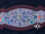 "The Fancy-Like" Ombre teal - white Crystal Tack Set