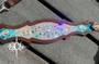 "The Fancy-Like" Ombre teal - white Crystal Tack Set