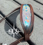 "The Fancy-Like" Ombre teal - white Crystal Tack Set