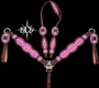 Pink Cheetah Glitter Tack Set