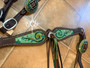 Green Envy Crystal Tack Set