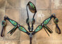Green Envy Crystal Tack Set