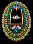 "Green Envy" Crystal One Ear Headstall Only