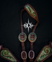 "Green Envy" Crystal One Ear Headstall Only