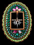 "Green Envy" Crystal Browband Headstall Only